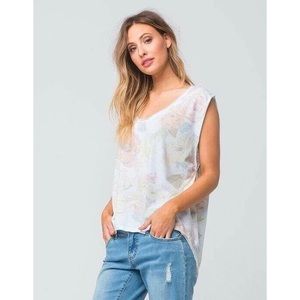 Free people gardenia Hi-lo tank top